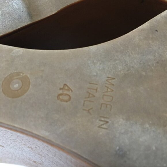 L' Autre Chose Leather Wedge Platform Sandals - Picture 9 of 9